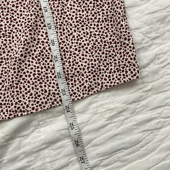 TOPSHOP Leopard Print Button Up Blouse size 4 - Picture 7 of 8